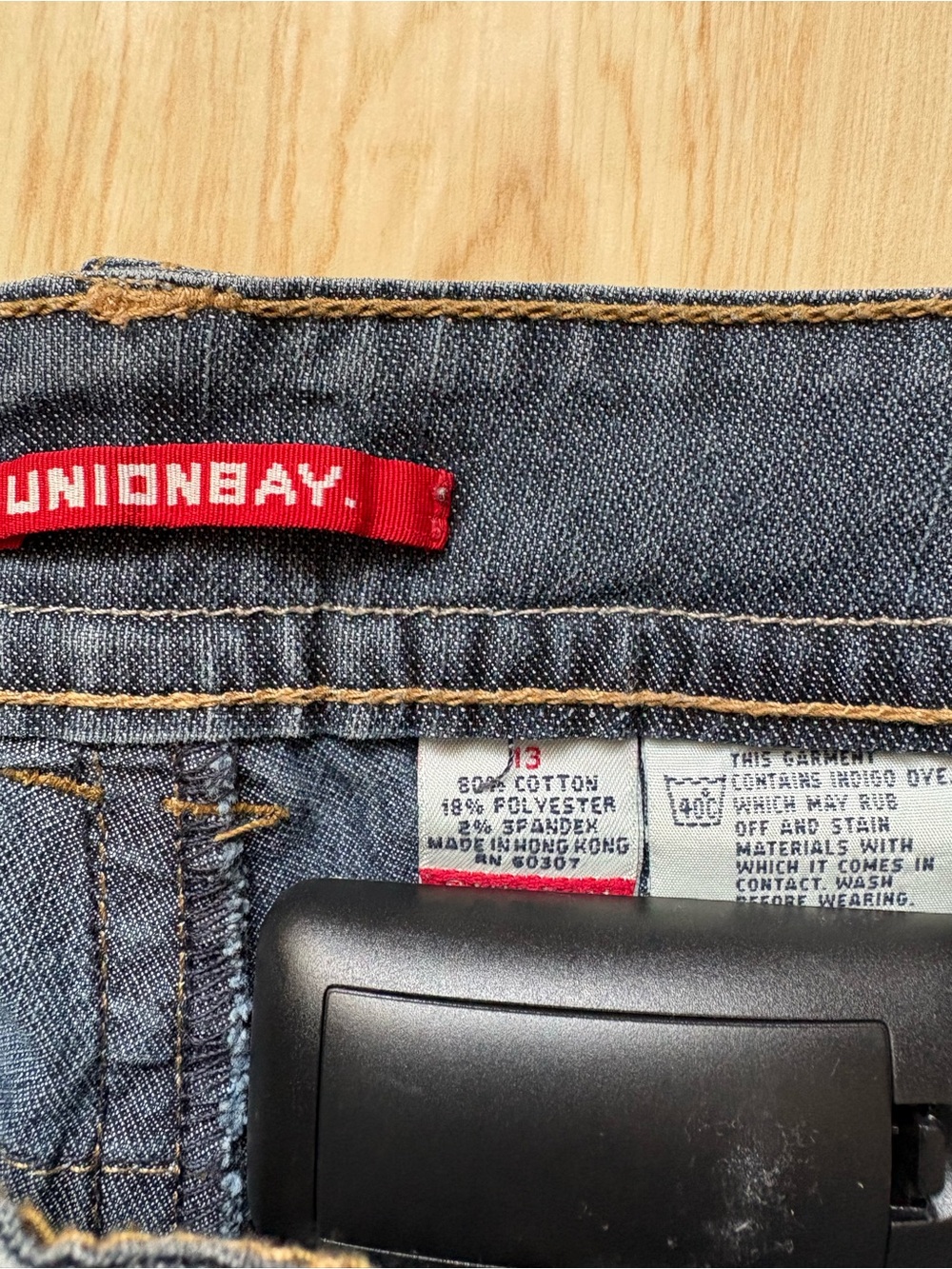 UNIONBAY Vintage Y2K denim capris jorts low rise size 13 - Picture 4 of 6